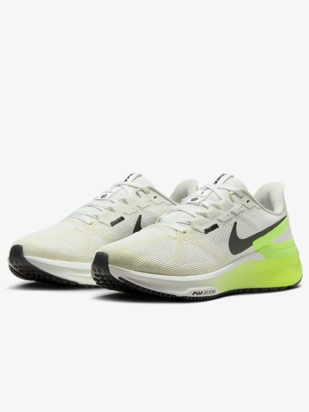 Nike Structure Road Running Shoes Summit White/Volt/Coconut Milk/Black 8.5